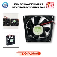 HITAM FAN CASING 8CM / FAN CASE 8 CM / CPU FAN + BOLT (black)