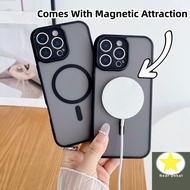 AKYcuteSimple Casing Hard Casing For Redmi 15 15C A3 A5 4G 5G With Magnetic Attraction Function Matt