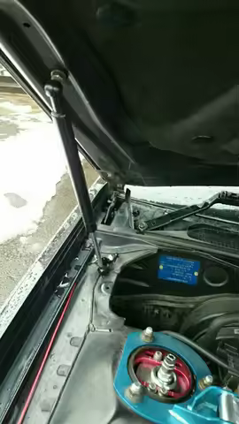 for Nissan Laurel C35 1997-2002 Front Bonnet Hood Modify Gas Struts Carbon Fiber Spring Damper Lift 