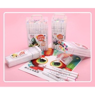 Double marker set wipe clean marker set highlighter marker