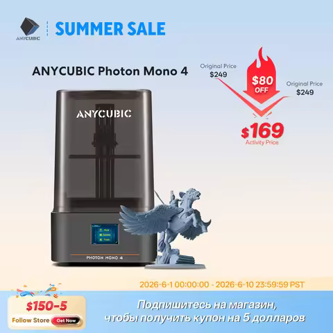 PRESALE ANYCUBIC Photon Mono 4 UV Resin 3D Printer High-Speed 10K 7'' high-definition screen 3D Prin