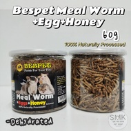 Ready Stock🔥BESPET Meal Worm/Ulat Roti (+Egg+Honey) Dehydrated 60g