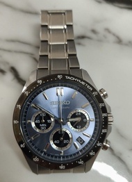 SEIKO 精工 藍面 跑車計時錶