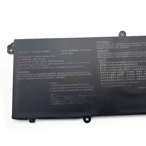 11.61V 70Wh C31N2105 Battery Suitable For ASUS Twin 15 K3502ZA12500 15.6-inch Laptop Notebook K3502Z