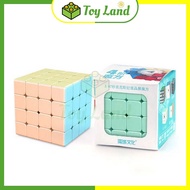 Rubik 4x4 Macaron Pastel MoYu MeiLong Rubic 4 Tầng 4x4x4 Stickerless Không Viền Đồ Chơi Lắp Ráp Xếp 