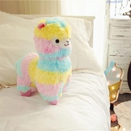ELLSWORTH Alpaca Plush Doll Soft Home Decor Doll Gift 25cm Birthday Gift Toy Kawaii Colorful Alpaca 