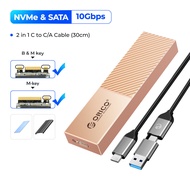 ORICO USB4 NVMe SSD Enclosure 40Gbps PCIe3.0x4อลูมิเนียม M.2 SSD Case ใช้งานร่วมกับ Thunderbolt 3 4