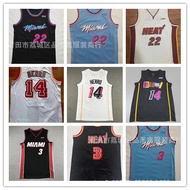 Ready Stock Fast Shipping!!Jersey Heats 22 #Butler Butler 3#韦德 Hero City Edition Embroidered Basketb