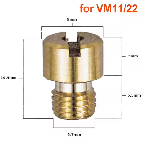 8mm Round Heand Main Jet M6 for MIKUNI VM11/22 Carburetor Jog 50cc 72cc 1PE40QMB