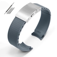 ZSBHT สายนาฬิกายางคุณภาพสูง21มม. สำหรับ Longines Hydroconquest L3.781 782 642 742กีฬา Conquest ดำน้ำ