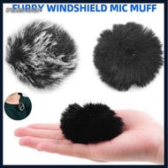 IPBARN SHOP 1Pcs Elastic Microphone Windshield Wind Muff Fit 0.5-1.5cm Mic Furry Fur Durable Comfortable Microphones Cover For SONY RODE BOYA Lapel Lavalier Microphones