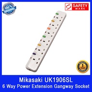 Mikasaki 6 Way Power Extension Gangway Socket. Can use 2 pin plug directly. Model: UK1906SL. Safety 