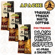 APACHE WHITE COFFEE - BLACK WHITE COFFEE IPOH PREMIUM INSTANT COFFEE DRINK - TRIPLE & SINGLE SACHET 