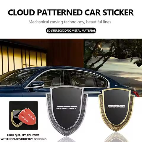 Car Metal Shield Emblem Side Fender Body Trunk Badge Sticker For BMW Performance M2 M3 M4 X1 X3 X4 X