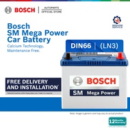 Bosch SM Mega Power Car Battery DIN66L LN3 X50 X70 Toyota Hilux Dmax Ford VW