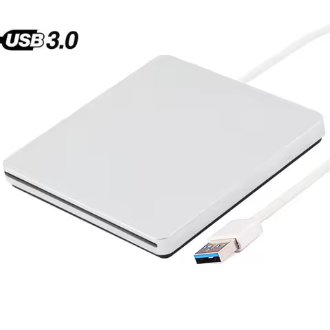 DVD RW Burner External Drive USB 3.0 CD/ ROM Player Slot-in Read Writer Super Slim Portable For MacB