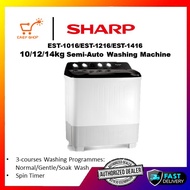 SHARP 10/12/14KG SEMI AUTO WASHING MACHINE EST-1016/EST-1216/EST-1416