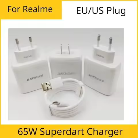 For Realme 65W Superdart Charger For Realme GT Neo 3 2 Q3 Pro Wall Charger 6A Type-C Fast Charging C