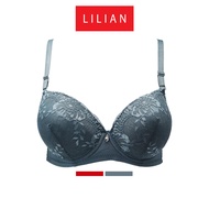 Lilian Wired 5/8 Moulded Push Up Fashion Bra Coli Wanita - B Cup Size 83-4156
