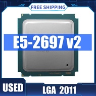 ใช้เกือบใหม่เดิม Intel Xeon E5 2697 V2 E5-2697V2โปรเซสเซอร์2.7GHz 30M แคช LGA 2011 SR19H E5-2697 V2เดสก์ท็อปเซอร์เวอร์เครื่องประมวลผลซีพียูสนับสนุนเมนบอร์ด X79