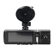 3 Channel Dash Cam Front Rear Interior 1080P HD Dash Cam 3.16 Inch LCD Display WiFi GPS Car Camera R