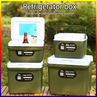 SG [READY STOCK] Portable Cooler Box  Ice Cooler Box Beer Chiller Drinks Camping Army Box 6L 9L 15L 