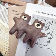 Wooden Massage Comb Wooden Cute Cartoon Style Meridian Wooden Comb