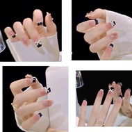 Handmade Nail Art Sticker Chic Bow Star Design Xs S M L Sizes Available