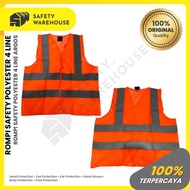 Argos Rompi Safety Proyek Polyester 4Line Scothlight / Safety Vest Polyester 4 Line Argos