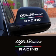 2Pcs Car Rearview Mirror Sticker For Alfa Romeo Giulia Giulietta 159 156 MITO Stelvio 147 Sportiva Auto Accessories