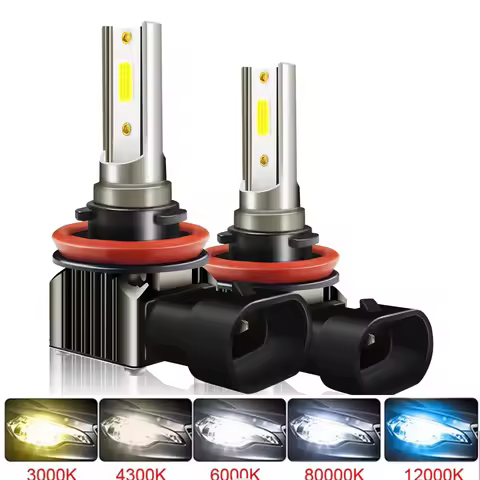 M2 LED H11 Headlight H1 H4 H7 9006 HB4 9005 HB3 6000K 120000LM Auto Lamp Super Bright Car Fog Lights