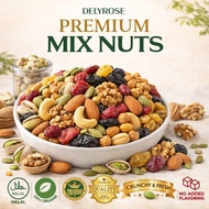 Mix Fruits Nuts Pistachio Cashew Almond Walnut Pumpkin Berries Healthy Snacks Mix 100g | DELYROSE