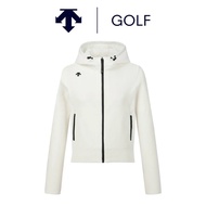 [DESCENTE] GOLF DESCENTE] GOLF Ladies Hooded Knitted Jacket (White)