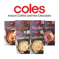 [Assorted] Coles Instant Coffee and Hot Chocolate - Cappucino, Mocha, Caramel Mocha, Vanilla/Caramel
