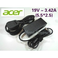 【Ready Stock】Acer Laptop Adapter with power cord 19v/3.42a (5.5*2.5)