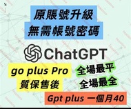 🔥直銷供應商🔥紫鑽商家💎 Chatgpt plus 個人版 時間可查 openAI Chatgpt4 Chatgpt5 Chatgpt plus 充值 5.0 4.0 4.5 o1 o3 4o開通升級