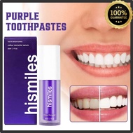 Hismile V34 purple toothpaste colour corrector Whitening teeth karang gigi Ubat Pemutih Gigi Stain R