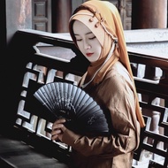 Ancient Style Mori Female Headscarf Hot-selling Headscarf Yunnan Hat Brim Gauze Pullover Fragrance N
