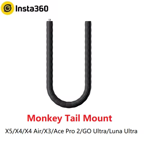 Insta360 X5 X4 X3 Monkey Tail Mount Instead of Selfie Stick and Tripod For Insta 360 X 5/X 4/X 3 ONE