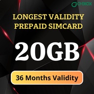 ONEXOX PREPAID SP FAT20 High Speed Internet, Unlimited Hotspot, 36 Months Validity