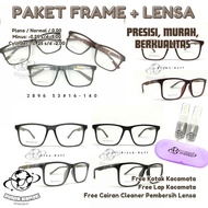 Kacamata Kotak 2896 Free Lensa Minus CR MC | DriveChromic | PhotoChromic | BlueChromic | BlueRay