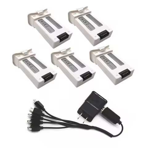 3.7V 1000mAh Li-ion Battery for SJRC S20W T25 RC Drone Quadcopter 903048 3.7Wh with 3-in-1 USB Charg
