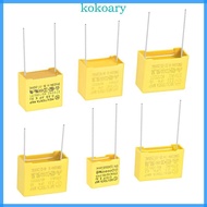 KOK Safety Capacitor Polypropylene Film 0 47UF 0 22UF 0 33UF 0 82 0 68 275V474K X2 MKP 15mm Pin Pitc