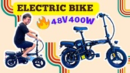 จักรยานพับไฟฟ้านำเข้า Electric Bike 𝟒𝟖𝐕