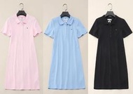 美國【零碼價】女 色小標刺繡 修身 網眼 POLO裙 短袖 連身裙 TOMMY HILFIGER