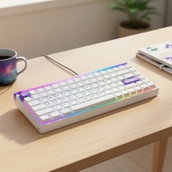 AULA HERO 84HE 84-Key Wired Mechanical Keyboard, RGB Music Rhythm Backlight, Magnetic Switch, 8K Hz 