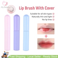 【NDD Delivery】Portable Round Head Silicone Lip Brush With Cover/Mini Makeup Blending Concealer Brush