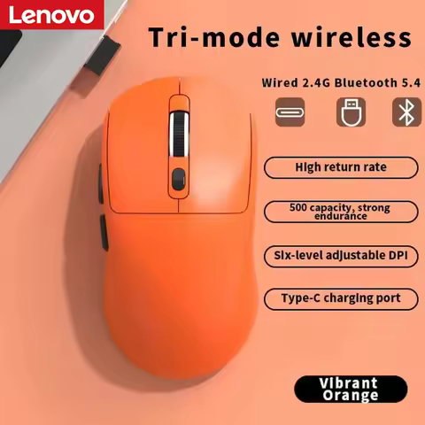 Lenovo Triple-mode Mouse Lightweight Rechargeable Portable Wireless Bluetooth Pc Smartphone Office U