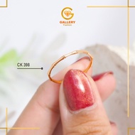 6K (300) 8K (375) Bamboo Gold Ring LargeRing Without Stone CK 398 Half Gram Ring
