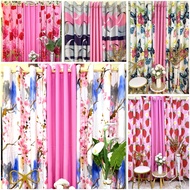 Pink Curtain Premium Canadian Cotton Non Fading Fabric 3in1 & 5in1 set 6ft to 7.5ft Long